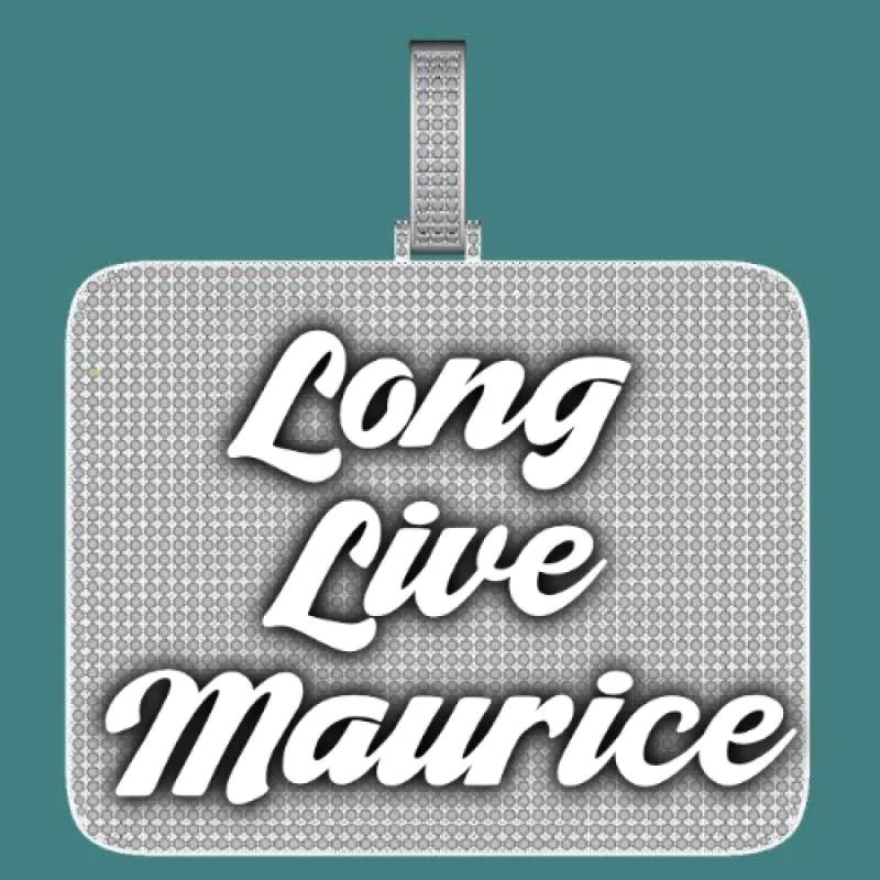 CUSTOM LETTER NECKLACE 3D BIG SQUARE sold by The GUU Shop