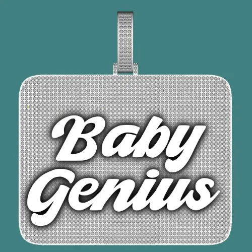 CUSTOM LETTER NECKLACE 3D BIG SQUARE sold by The GUU Shop