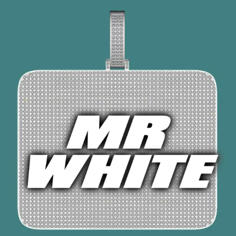 CUSTOM LETTER NECKLACE 3D BIG SQUARE sold by The GUU Shop