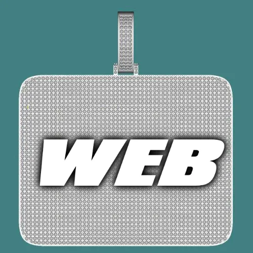 CUSTOM LETTER NECKLACE 3D BIG SQUARE sold by The GUU Shop