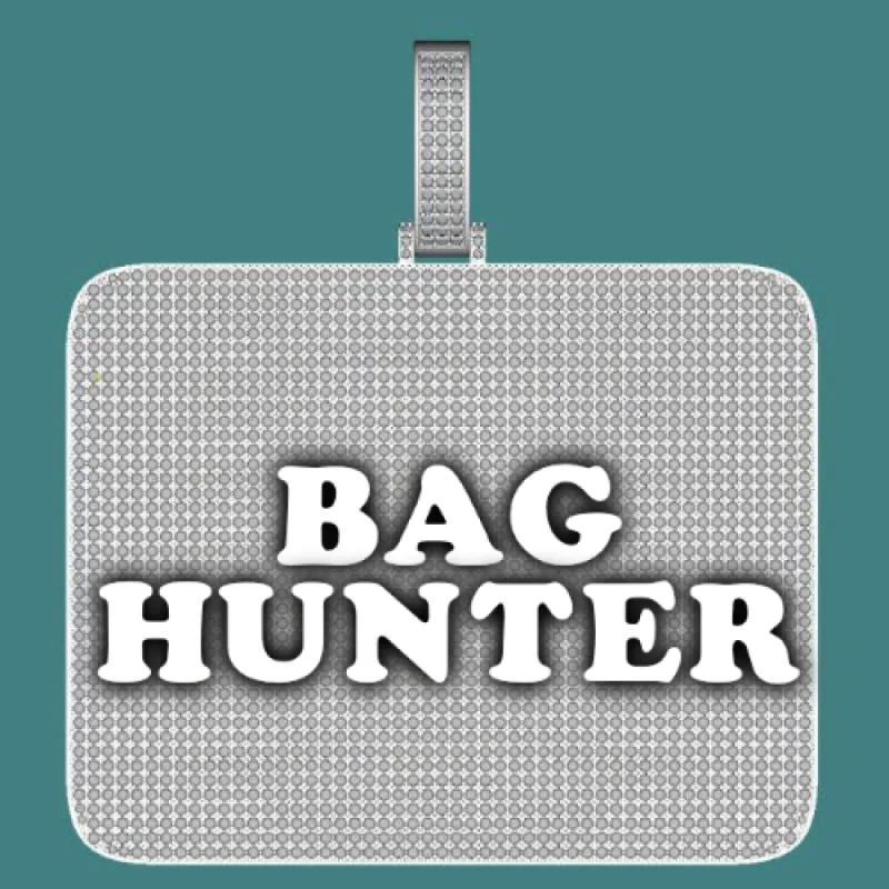 CUSTOM LETTER NECKLACE 3D BIG SQUARE sold by The GUU Shop