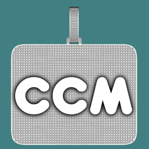 CUSTOM LETTER NECKLACE 3D BIG SQUARE sold by The GUU Shop