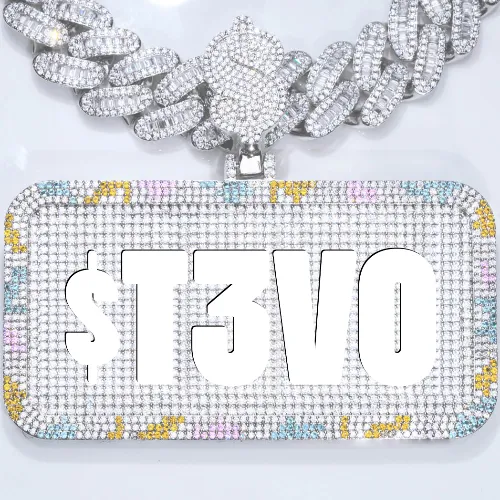 CUSTOM LETTER NECKLACE 3D COLORFUL SQUARE sold by The GUU Shop