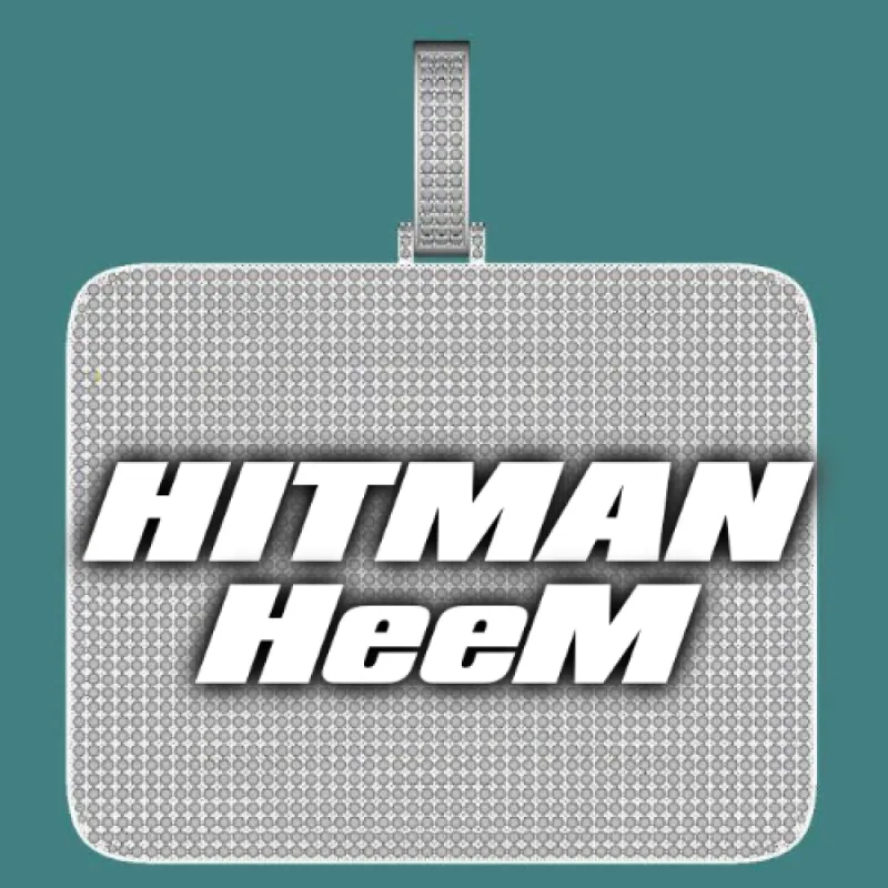 CUSTOM LETTER NECKLACE 3D BIG SQUARE sold by The GUU Shop