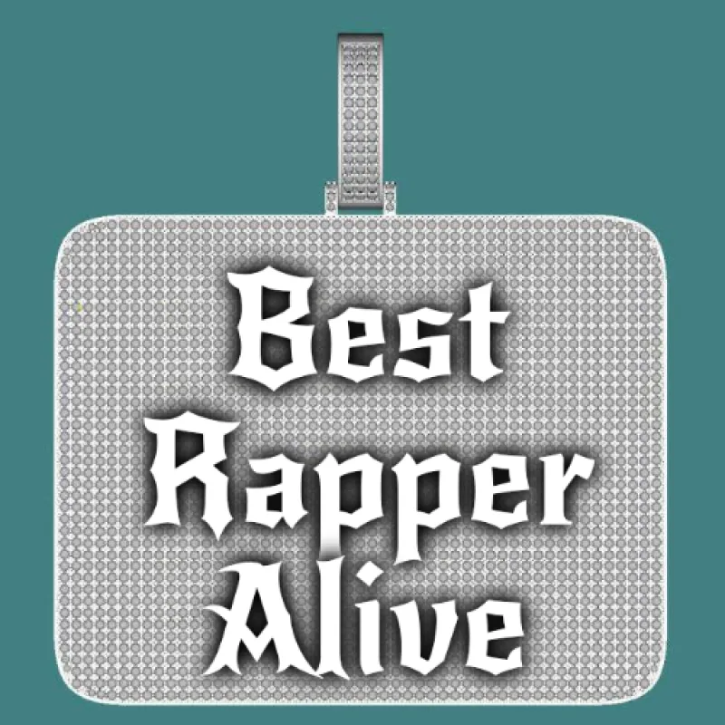 CUSTOM LETTER NECKLACE 3D BIG SQUARE sold by The GUU Shop