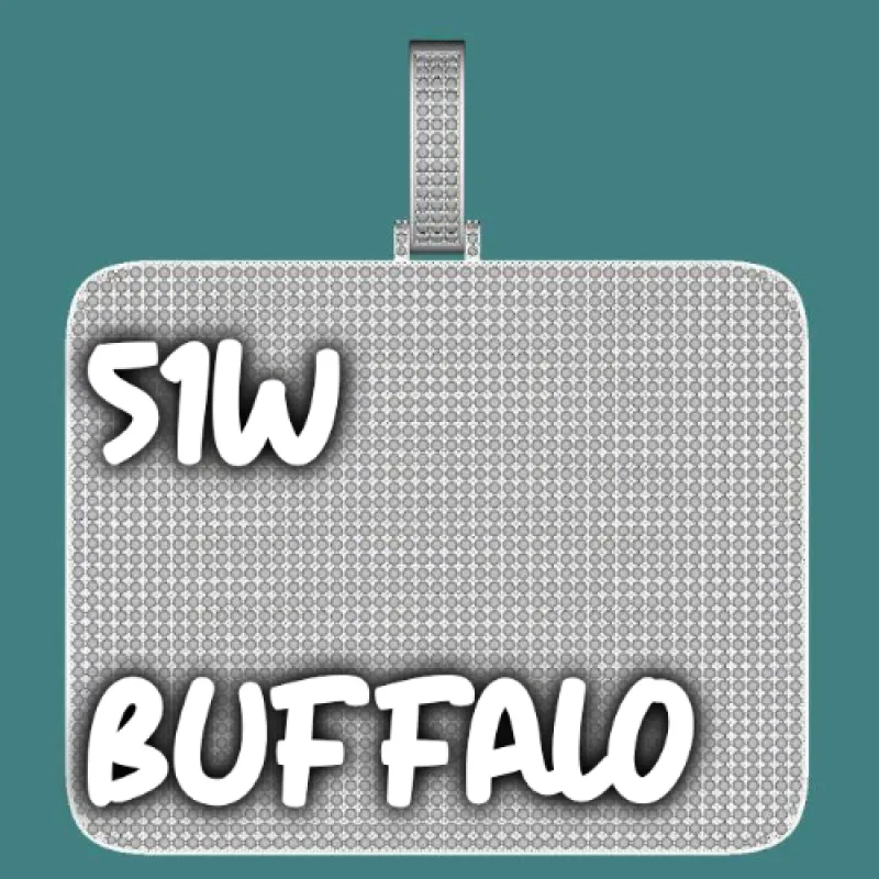 CUSTOM LETTER NECKLACE 3D BIG SQUARE sold by The GUU Shop