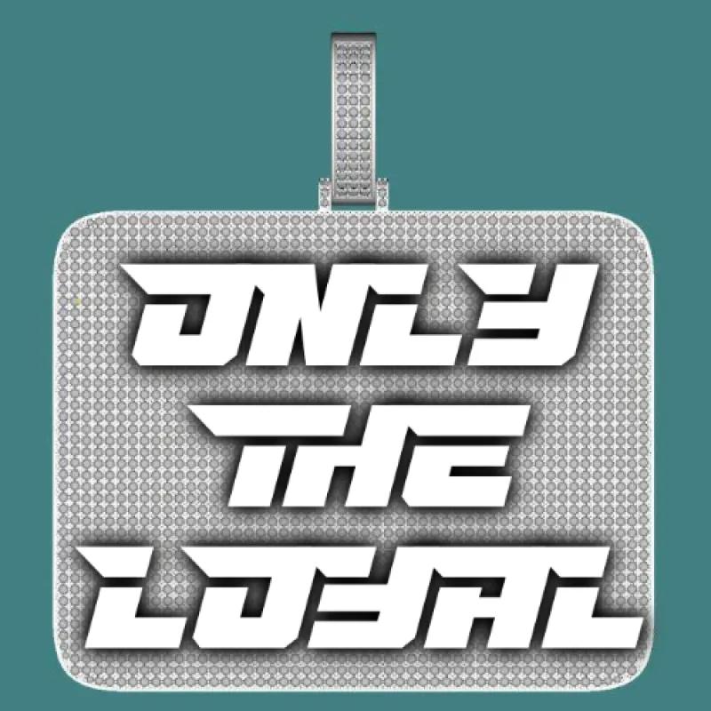 CUSTOM LETTER NECKLACE 3D BIG SQUARE sold by The GUU Shop