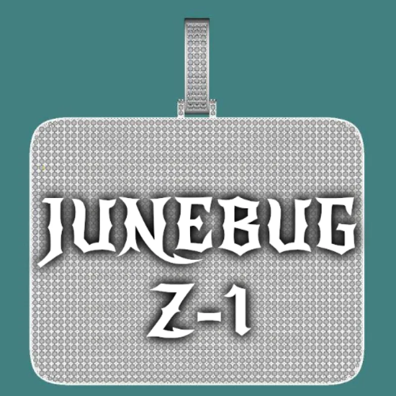 CUSTOM LETTER NECKLACE 3D BIG SQUARE sold by The GUU Shop