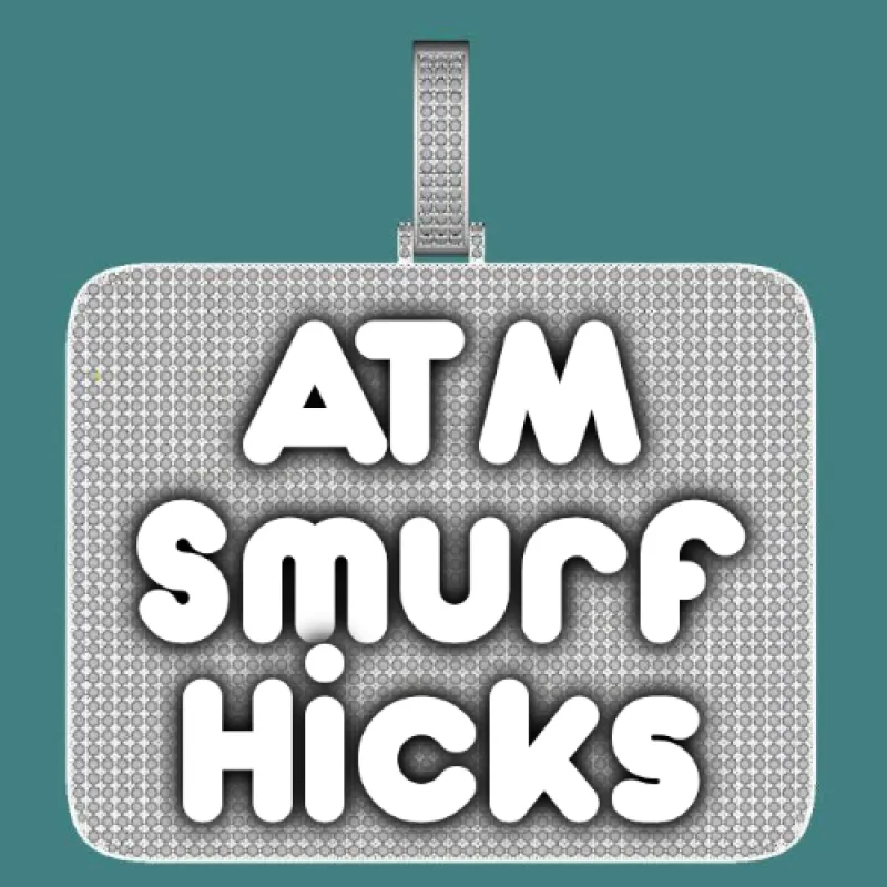 CUSTOM LETTER NECKLACE 3D BIG SQUARE sold by The GUU Shop