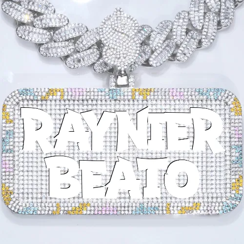 CUSTOM LETTER NECKLACE 3D COLORFUL SQUARE sold by The GUU Shop