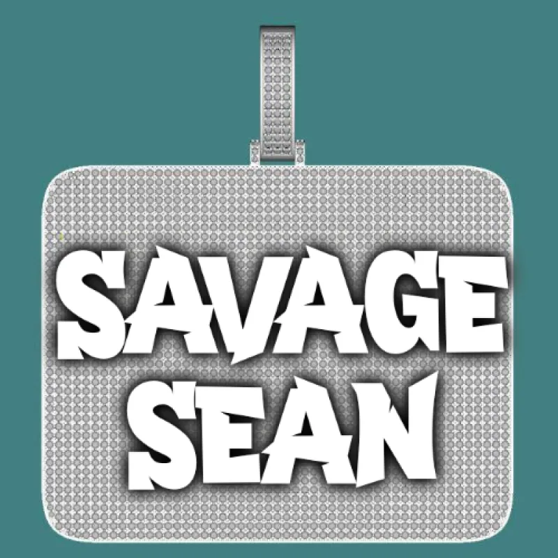 CUSTOM LETTER NECKLACE 3D BIG SQUARE sold by The GUU Shop