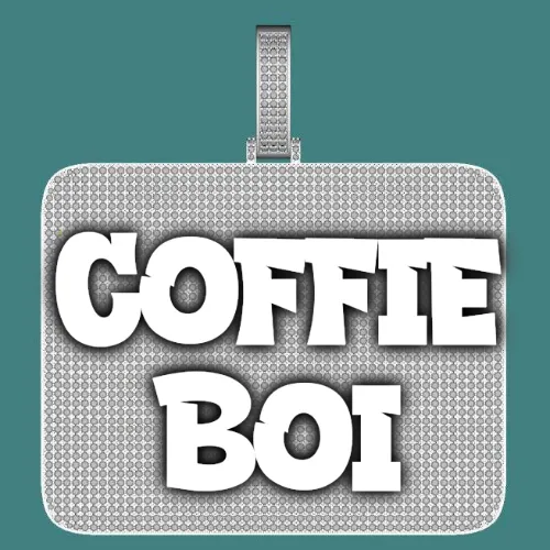 CUSTOM LETTER NECKLACE 3D BIG SQUARE sold by The GUU Shop