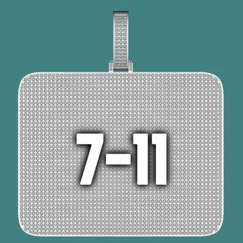 CUSTOM LETTER NECKLACE 3D BIG SQUARE sold by The GUU Shop