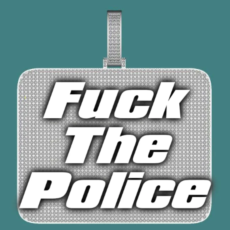 CUSTOM LETTER NECKLACE 3D BIG SQUARE sold by The GUU Shop