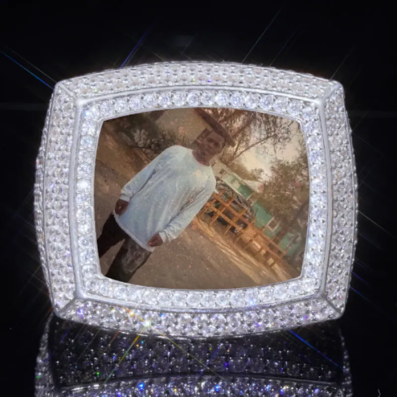 3D CUSTOM PICTURE ICED RING sold by The GUU Shop