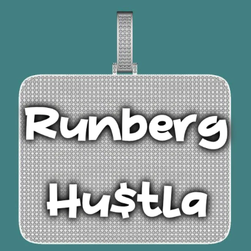 CUSTOM LETTER NECKLACE 3D BIG SQUARE sold by The GUU Shop