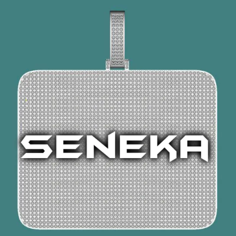 CUSTOM LETTER NECKLACE 3D BIG SQUARE sold by The GUU Shop