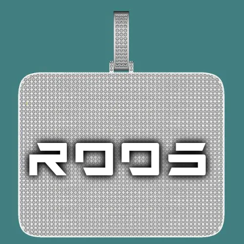 CUSTOM LETTER NECKLACE 3D BIG SQUARE sold by The GUU Shop