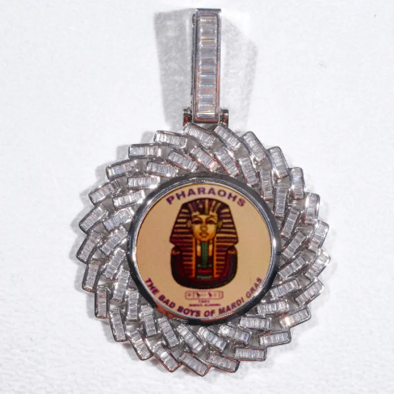 Large 3D Baguette Custom Picture Pendant sold by The GUU Shop