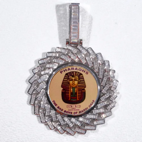 Large 3D Baguette Custom Picture Pendant sold by The GUU Shop