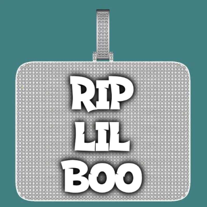 CUSTOM LETTER NECKLACE 3D BIG SQUARE sold by The GUU Shop