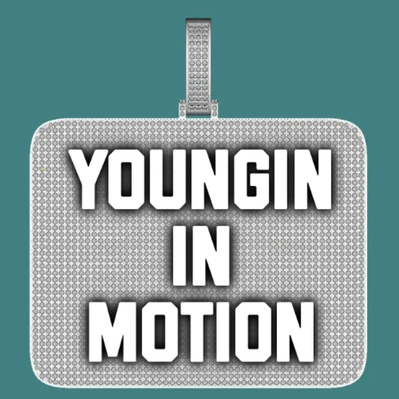 CUSTOM LETTER NECKLACE 3D BIG SQUARE sold by The GUU Shop