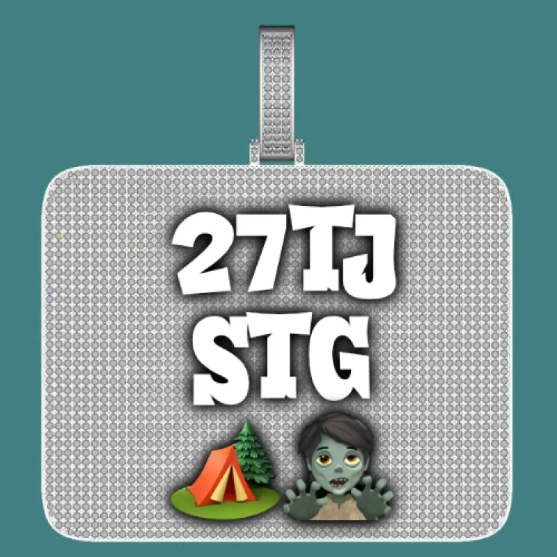 CUSTOM LETTER NECKLACE 3D BIG SQUARE sold by The GUU Shop