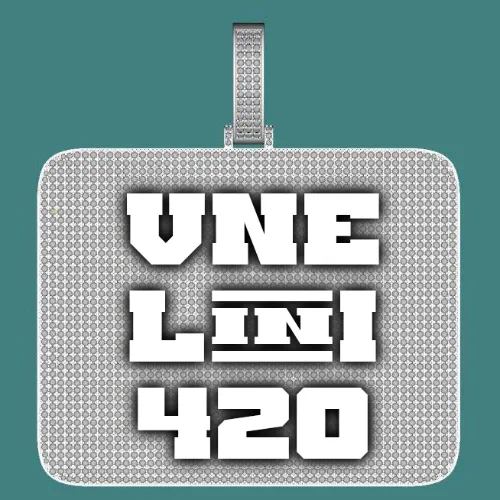 CUSTOM LETTER NECKLACE 3D BIG SQUARE sold by The GUU Shop