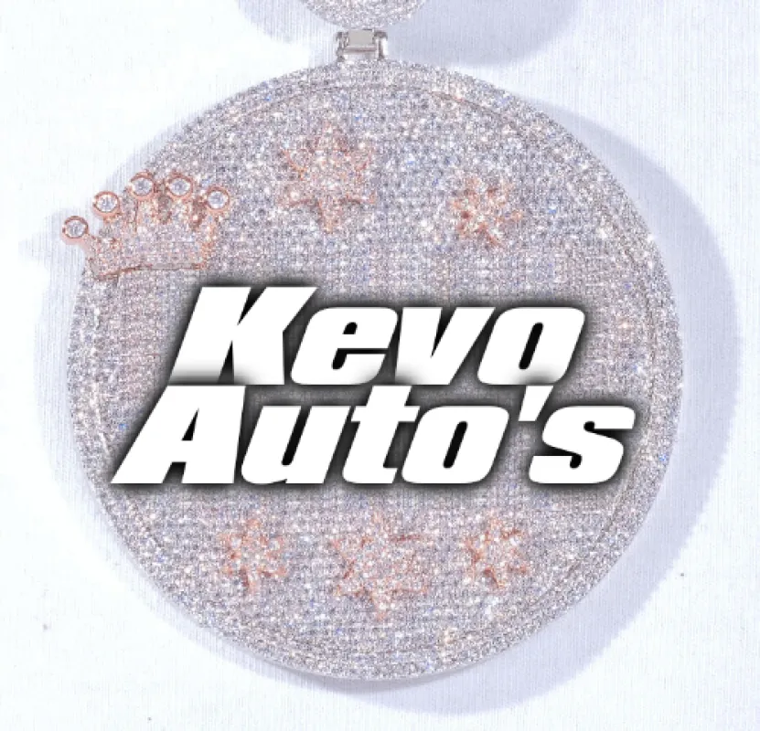 CUSTOM LETTER NECKLACE 3D BIG CROWN DISC made by The GUU Shop