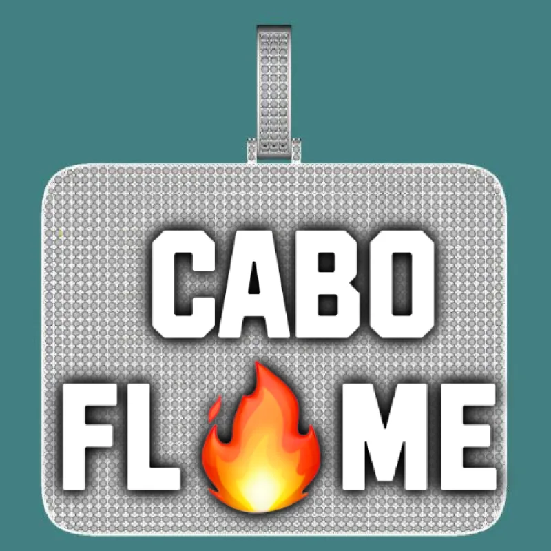 CUSTOM LETTER NECKLACE 3D BIG SQUARE sold by The GUU Shop