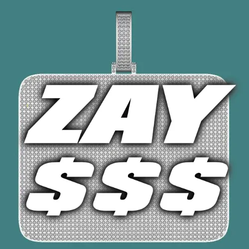 CUSTOM LETTER NECKLACE 3D BIG SQUARE sold by The GUU Shop