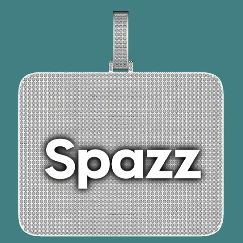 CUSTOM LETTER NECKLACE 3D BIG SQUARE sold by The GUU Shop