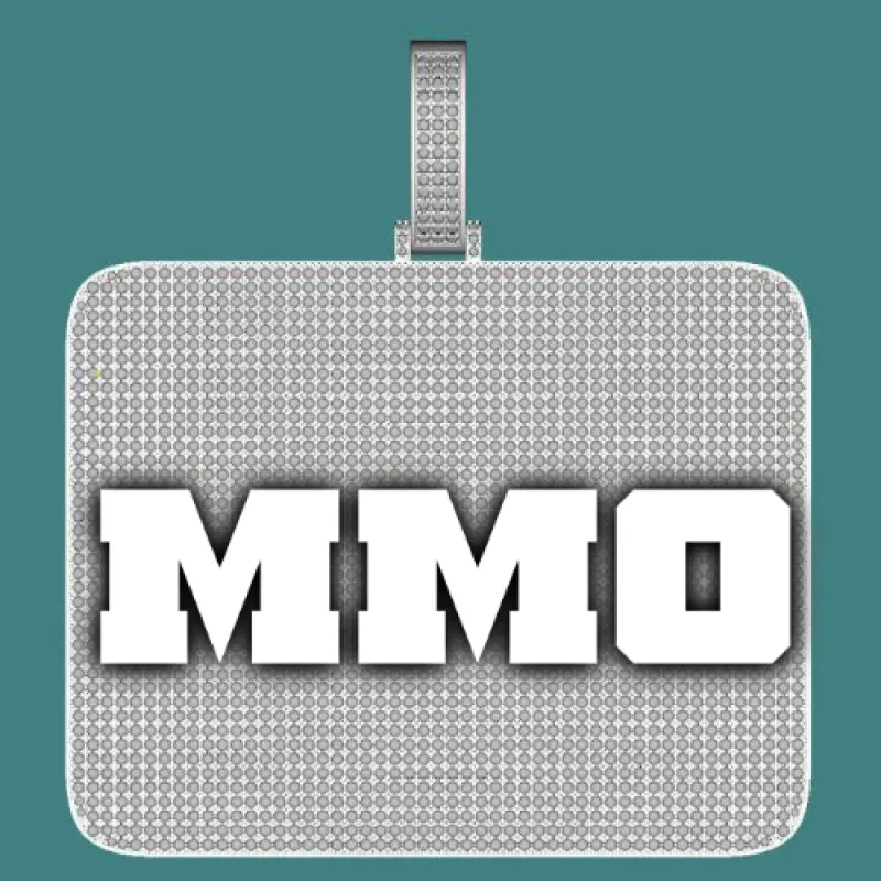 CUSTOM LETTER NECKLACE 3D BIG SQUARE sold by The GUU Shop