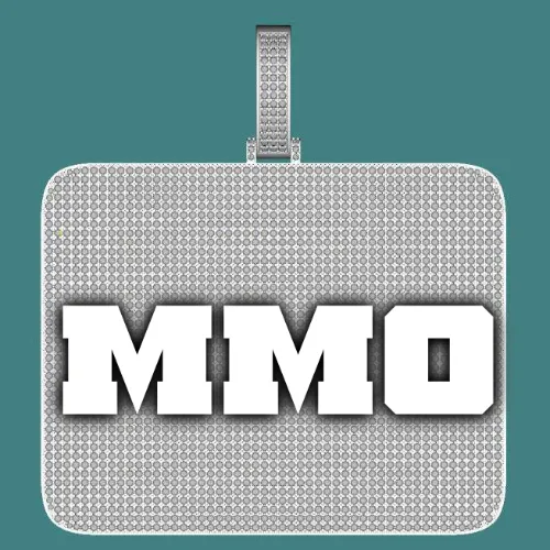 CUSTOM LETTER NECKLACE 3D BIG SQUARE sold by The GUU Shop