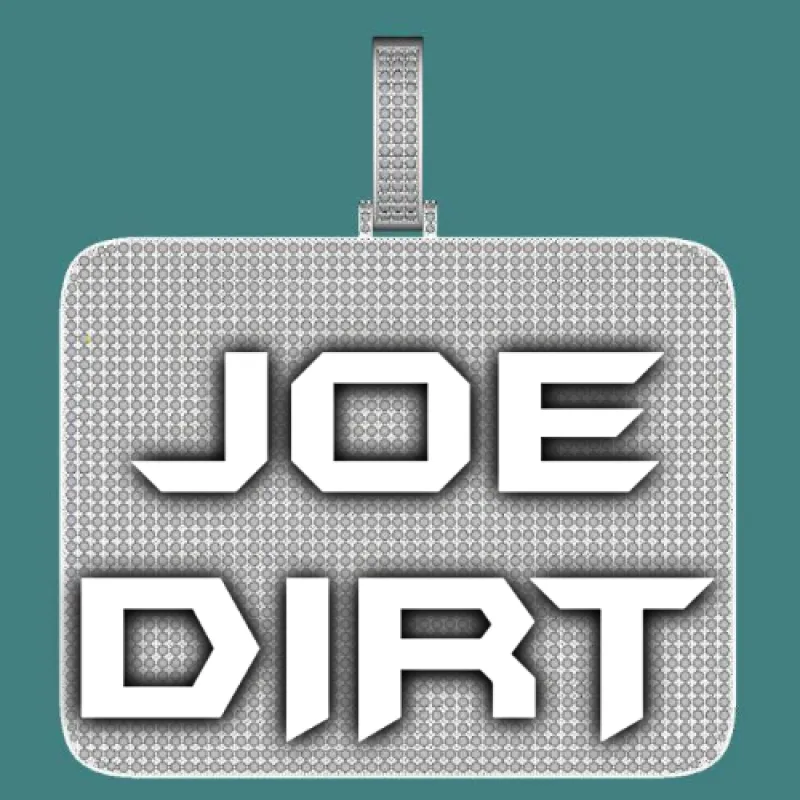 CUSTOM LETTER NECKLACE 3D BIG SQUARE sold by The GUU Shop