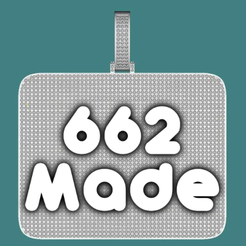 CUSTOM LETTER NECKLACE 3D BIG SQUARE sold by The GUU Shop