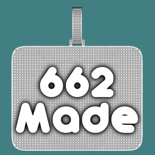 CUSTOM LETTER NECKLACE 3D BIG SQUARE sold by The GUU Shop