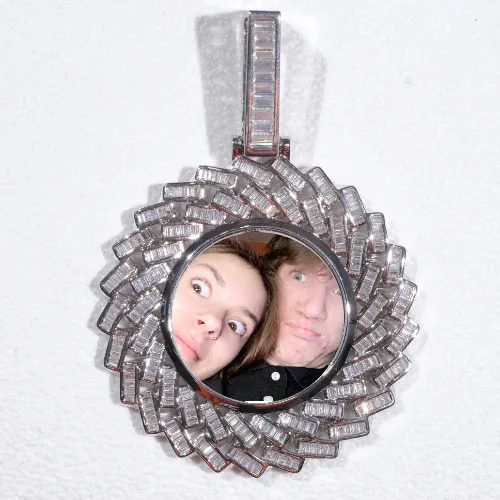 Large 3D Baguette Custom Picture Pendant sold by The GUU Shop