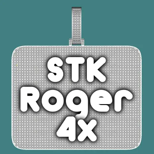 CUSTOM LETTER NECKLACE 3D BIG SQUARE sold by The GUU Shop