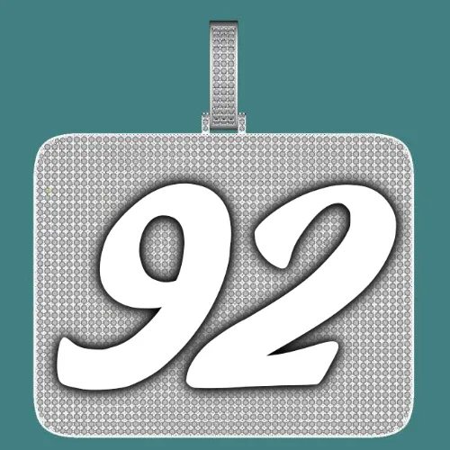 CUSTOM LETTER NECKLACE 3D BIG SQUARE sold by The GUU Shop