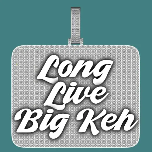 CUSTOM LETTER NECKLACE 3D BIG SQUARE sold by The GUU Shop