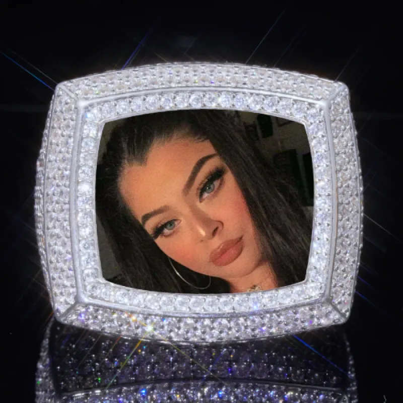 3D CUSTOM PICTURE ICED RING sold by The GUU Shop