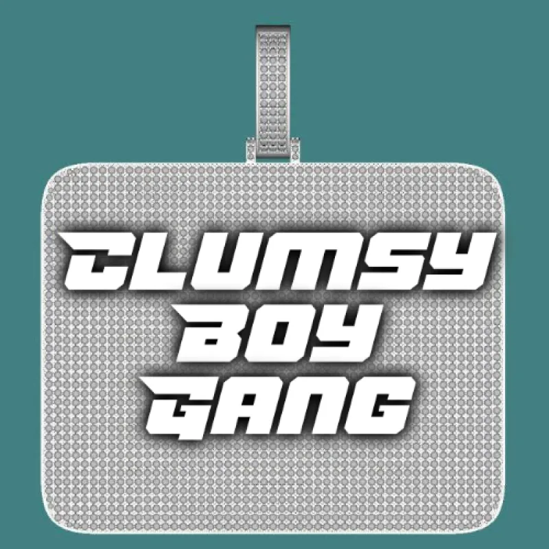 CUSTOM LETTER NECKLACE 3D BIG SQUARE sold by The GUU Shop