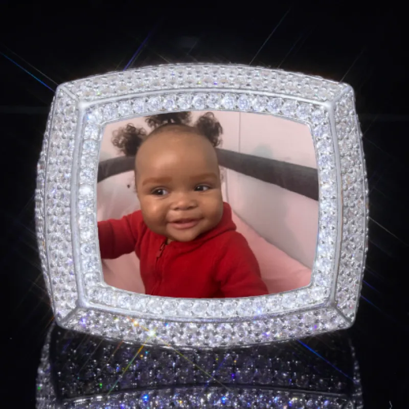 3D CUSTOM PICTURE ICED RING sold by The GUU Shop