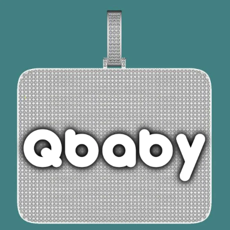 CUSTOM LETTER NECKLACE 3D BIG SQUARE sold by The GUU Shop