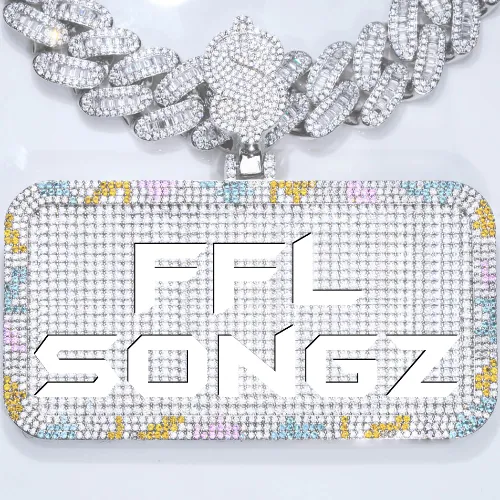 CUSTOM LETTER NECKLACE 3D COLORFUL SQUARE sold by The GUU Shop