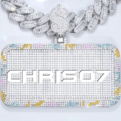 CUSTOM LETTER NECKLACE 3D COLORFUL SQUARE sold by The GUU Shop