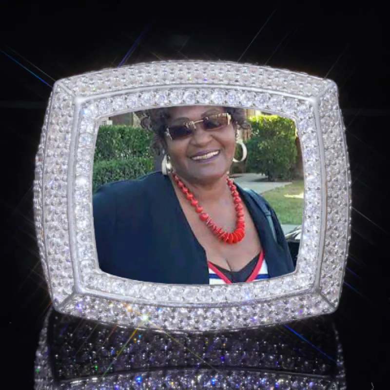 3D CUSTOM PICTURE ICED RING sold by The GUU Shop