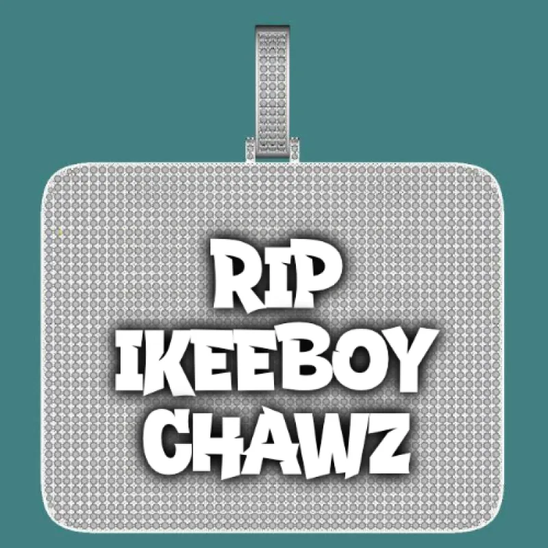 CUSTOM LETTER NECKLACE 3D BIG SQUARE sold by The GUU Shop