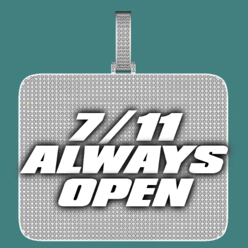 CUSTOM LETTER NECKLACE 3D BIG SQUARE sold by The GUU Shop